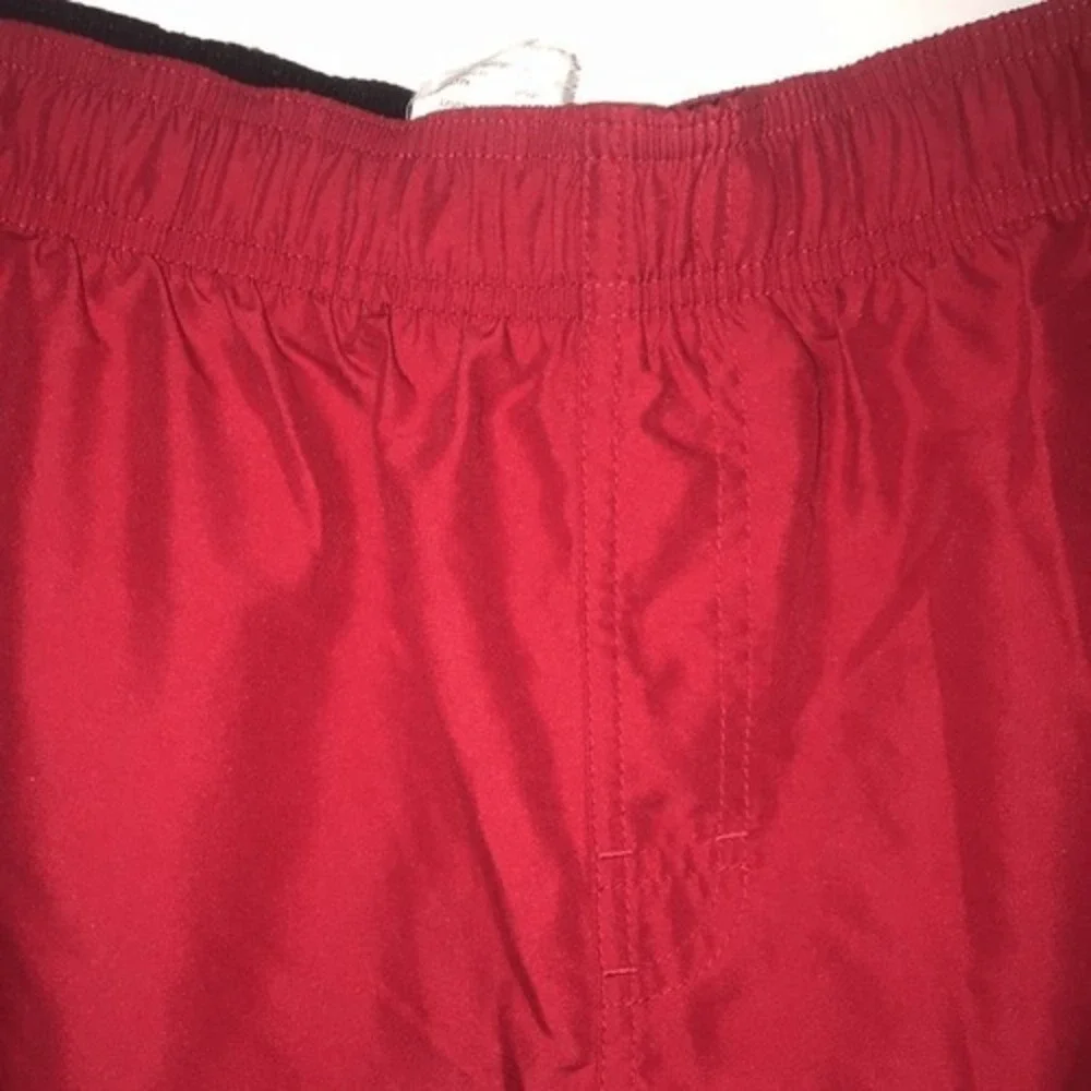 Vintage Nike Men's Quick Dry Elastic Waist Red Swim Trunks Size XL